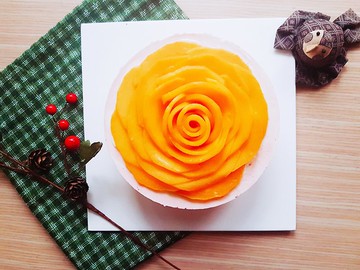 【夏季單品】綻放的甜の芒果生乳酪蛋糕 6吋