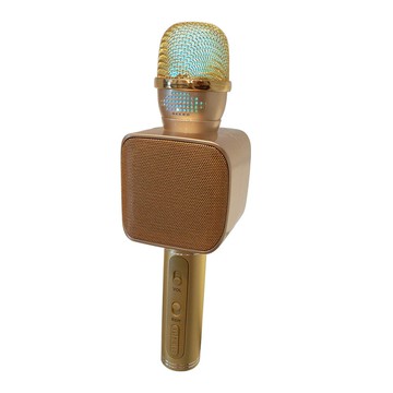 YS-68新款七彩呼吸燈 手機K歌麥克風 家用K歌掌上ktv話筒音箱一體【Snowbelle優選】