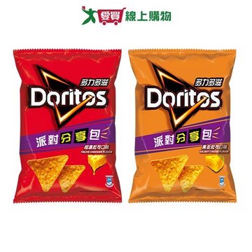 多力多滋派對包系列(黃金起司/超濃起司)(143G/包)【愛買】