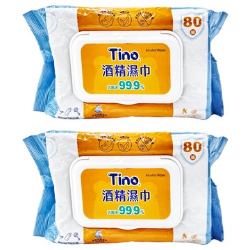 Tino 小安安 酒精濕巾  80張  2包