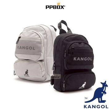 KANGOL 袋鼠 多格層網布透氣胸包 單肩包 限定款 【65258711】 時尚 包包 肩背包 機能包 日韓穿搭