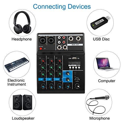 Patioer Channels Mini USB Audio Mixer Amplifier Console bluetooth  並行輸入