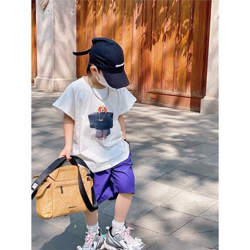 男童短袖T恤卡通夏裝2025新款帥氣潮中小童體恤夏季童裝兒童上衣