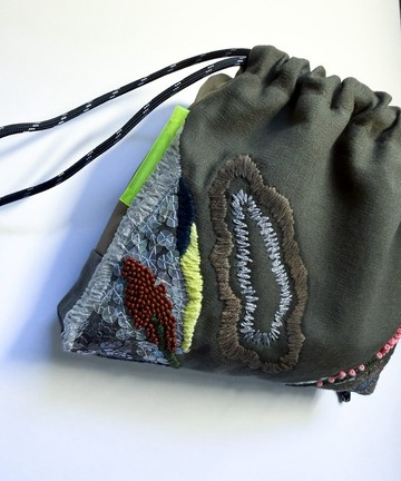 SARTO.. 手工刺繡束口袋/少量製作/工藝設計/設計師作品
