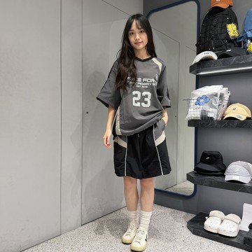 【MasCool】SPACE23運動風拼接短袖 短袖T 短TEE 短袖TEE 休閒 美式 運動風 戶外