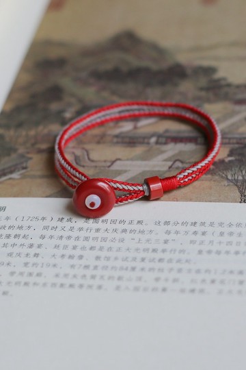 No.8-原創&平安 | 高含量 帝王砂平安扣 全手工編繩 | 如意吉祥