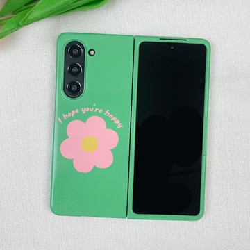 粉色花朵適用三星ZFold7手機殼fold6女新款Fold5折疊屏W24心系天下W25高級小眾超薄防摔日韓國菲林硬殼