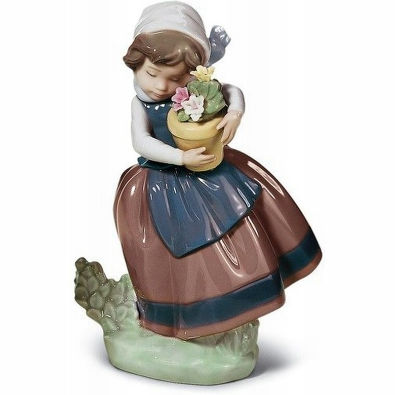 Lladro リヤドロ 花 お花 鉢花 少女 女の子 春が来た 5223 通販 Lineポイント最大0 5 Get Lineショッピング