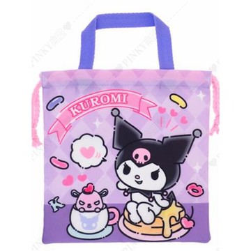 香港正版三麗鷗大口仔美樂蒂 手挽索繩化妝品文具 雜物收納袋*細