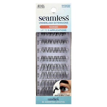 Ardell, Seamless™，下睫毛延長，裸妝款，32 種混合長度
