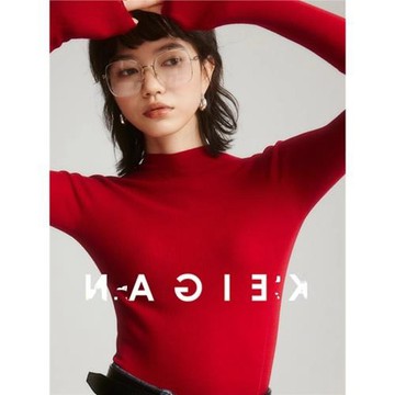 秋冬新年紅色半高領羊毛針織衫女高級感洋氣內搭打底毛衣氣質上衣
