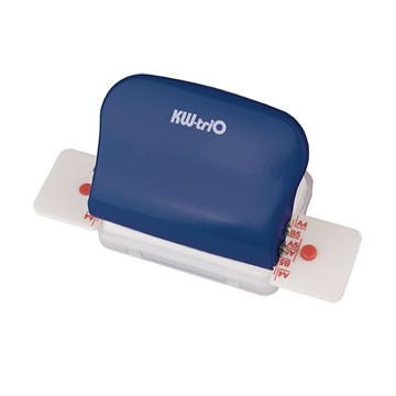 KW迷你六孔活頁本打孔機/099H9/牛仔藍