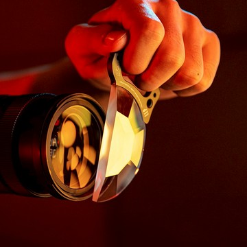 手持萬花筒攝影濾鏡鏡頭前景79mm特效分影棱鏡單反鏡頭附件