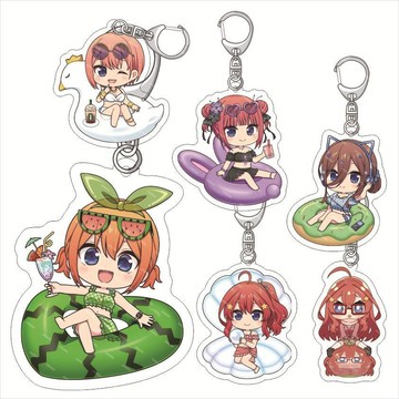 E哥❤現貨五等分的新娘 亞克力鑰匙扣 中野三玖一花二乃四葉五月亞克力掛件預售