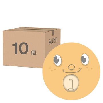 AMONKA 可利鍋 3R神奇無痕掛勾 圓單勾10入  直徑10cm  厚度0.15mm  台灣製造  微笑  1組
