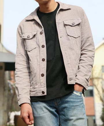 FINDSENSE MD 時尚 男 街頭 水洗 燈芯絨 多口袋 外套 夾克