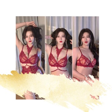 法式薄蕾組【迷戀女神(含內褲+腰封+吊帶*4+大腿環*2+綁脖吊飾)】 2色性感鋼圈舒適法式蕾絲無襯吊帶誘惑綑綁性感內衣吊帶組合S/M/L/XL-iVENUS玩美維納斯 性感內衣快時尚