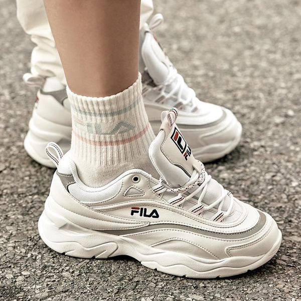 FILA RAY 女運動鞋-銀白 5-C113Y-103