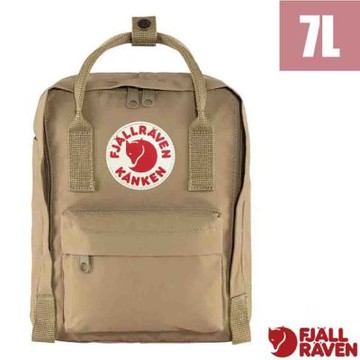 【Fjallraven 北極狐】Kånken mini 防潑水輕便隨身背包7L.雙肩後背包.休閒日用證件包/ 23561-221 粘土