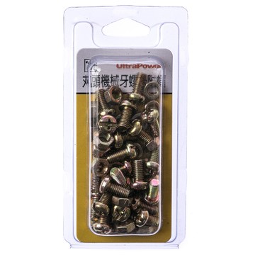 700 丸頭機械牙螺絲 附帽 M5X10mm 25組