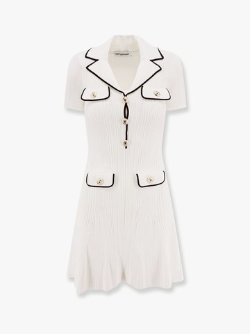Ribbed viscose mini dress - SELF PORTRAIT - gender_Woman