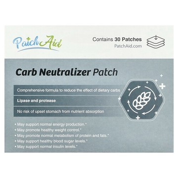 PatchAid, 碳水化合物中和貼片，30 片