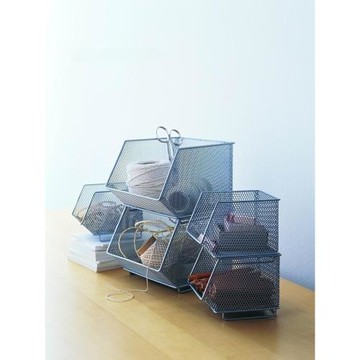 可疊加斜口儲物籃隔板分類收納籃筐櫥柜衣柜分層收納筐貨架整理筐