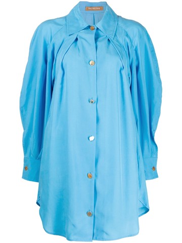Rejina Pyo - Mattie long-sleeve shirtdress - women - Lyocell - 10 - Blue