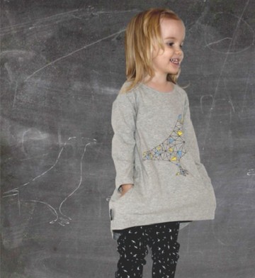 2014 秋冬 mói 拼貼渡休閒長上衣 /Girl Sweater