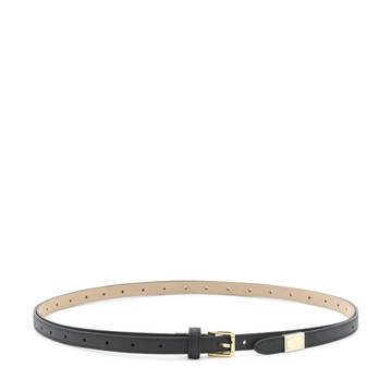 Dolce & Gabbana - Black Leather Thin Belt