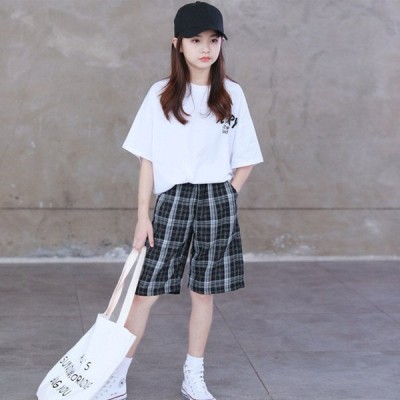 子供服韓国女の子セットアップtシャツ男の子チェック柄ショーツ半袖子ども服夏日系cm 通販 Lineポイント最大get Lineショッピング