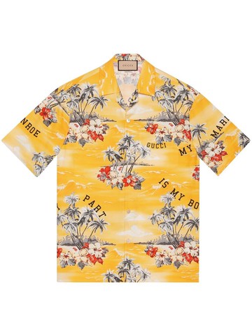 Gucci `Ocean Palms` Bowling Hawaii Shirt