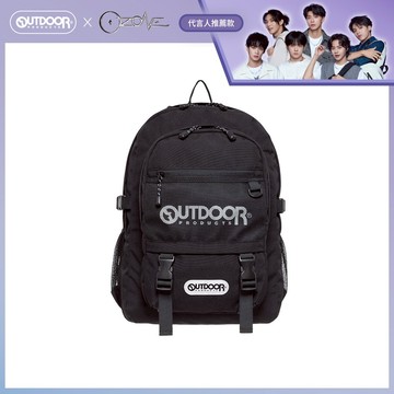 【OUTDOOR】Ozone推薦款 率性學院15.6吋電腦後背包-黑色 OD153377BK 多隔層收納 可拆式調節胸扣