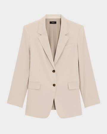 Oversized Crunch Linen Blazer