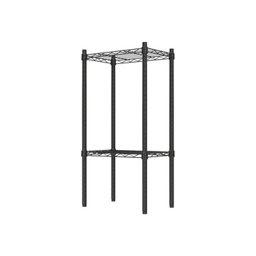 【Y HOUSE】45x30x90公分 輕型兩層鐵架 鐵力士架 -烤漆黑/烤漆白