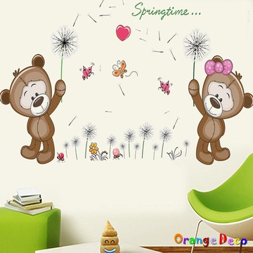 【橘果設計】可愛熊 壁貼 牆貼 壁紙 DIY組合裝飾佈置
