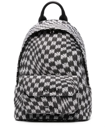AMIRI - Wavy monogram backpack - men - Fabric - One Size - Black