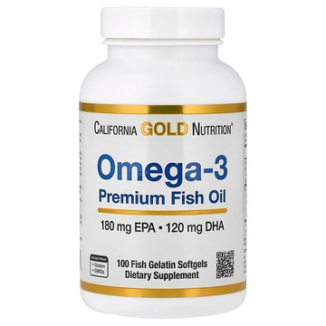 California Gold Nutrition, Omega-3 優質魚油，100 粒魚明膠軟膠囊（每粒 1,100 毫克）