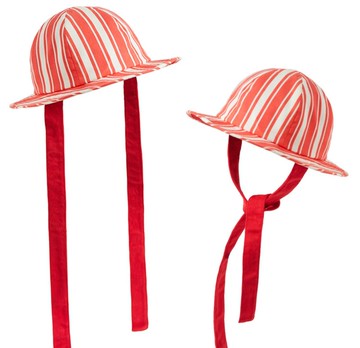 【AMELIA 限量】拼接AMELIA/系帶短簷漁夫帽