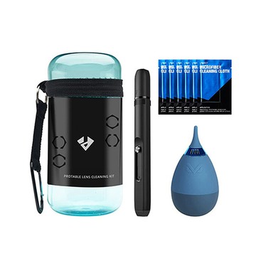 VSGO 威高 VS-A8E 鏡頭清潔 套組吹球+拭鏡筆+布 (VSA8E,公司貨)