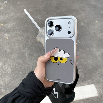 灰貓發呆適用蘋果17手機殼iPhone16promax膚感15水凝殼14/13/12女