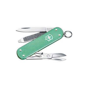 Victorinox 瑞士維氏 鋁合金袋裝刀【5用】-薄荷綠 約5.8cm (VI522)