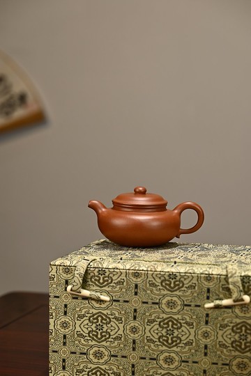 仿古全手工董文武徒弟董苒作品容量210cc原礦小紅泥