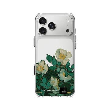iPhone 17 Pro Max Clear Case（相機按鈕） 透明 - Van Gogh Museum - 野玫瑰