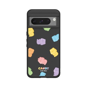 Pixel 8 Pro SolidSuit 黑 - 嗨小強 Hi John - 小強軟糖