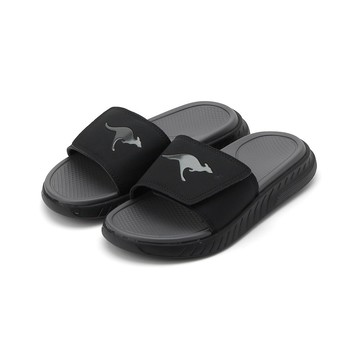 KANGAROOS HYPER SLDE 厚片吐司拖鞋 黑 KW61310 女鞋 治裝激推