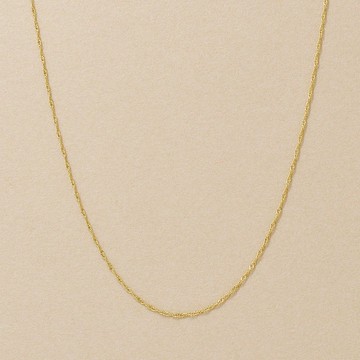 10K 螺絲鏈項鍊 50cm (黃金)