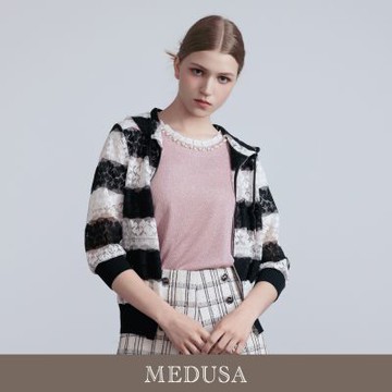 現貨【MEDUSA 曼度莎】浪漫蕾絲鏤空外套（M-XL）｜女蕾絲外套 薄外套 造型外套