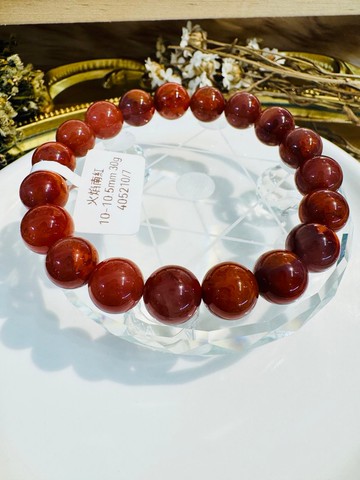 小精品火焰南紅10-10.5mm30g手珠護身保平安避邪氣血循環提高睡眠