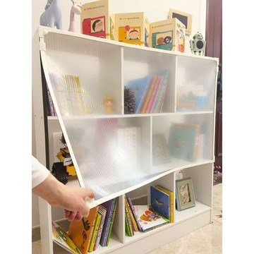 🚪【免打孔磁吸長虹玻璃櫃簾】透明防塵遮擋簾 書櫃櫥櫃專用 防污好清潔 防油煙防落灰 台灣出貨